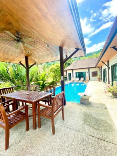 7R0722 ให้เช่า pool villa 5ห้องนอน 5ห้องน้ำ ราคา 180,000 ต่อเดือน โซนราไวย์