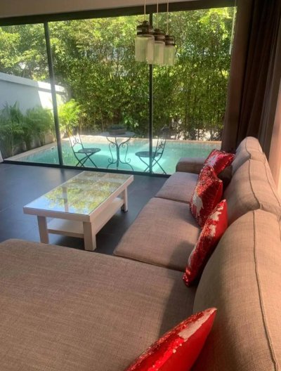 7R0723 ให้เช่า pool villa 2ห้องนอน 2ห้องน้ำ ราคา 65,000 ต่อเดือน โซนราไวย์
