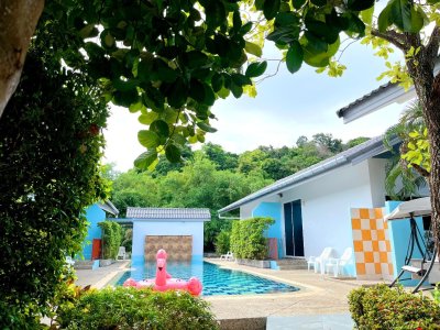 7R0736 House with common pool 1ห้องนอน 1ห้องน้ำ ราคา 32,500 ต่อเดือน โซนราไวย์