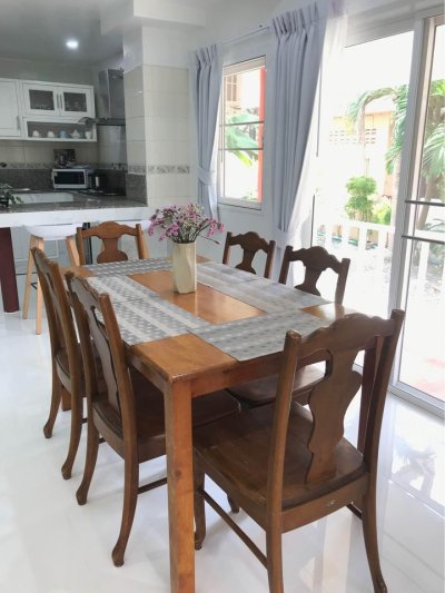 7R0739 House with common pool 3ห้องนอน 2ห้องน้ำ ราคา 65,000 ต่อเดือน โซนราไวย์