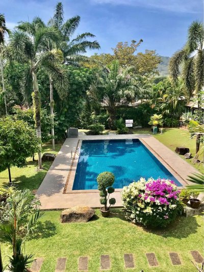 7R0739 House with common pool 3ห้องนอน 2ห้องน้ำ ราคา 65,000 ต่อเดือน โซนราไวย์