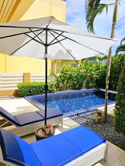 7R0782 ให้เช่า pool villa 4ห้องนอน 4ห้องน้ำ ราคา 110,000 ต่อเดือน โซนราไวย์