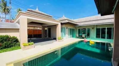 7R0786 ให้เช่า pool villa 2ห้องนอน 3ห้องน้ำ ราคา 80,000/เดือน โซนราไวย์