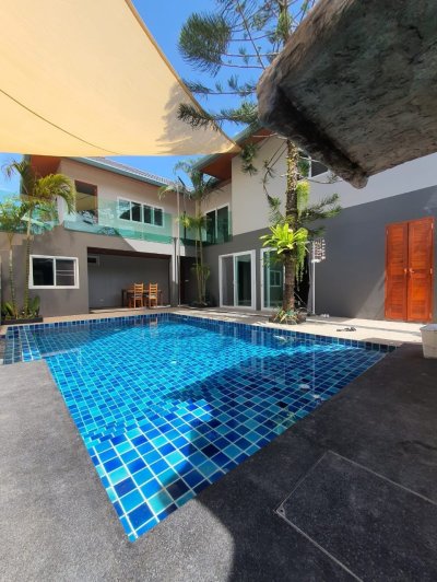 7R0803 ให้เช่า pool villa 4ห้องนอน 5ห้องน้ำ ราคา 110,000 ต่อเดือน โซนราไวย์