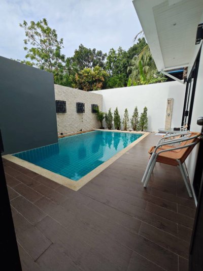 7R0823 ให้เช่า pool villa 3 ห้องนอน 3 ห้องน้ำ ราคา 75,000 ต่อเดือน โซนราไวย์
