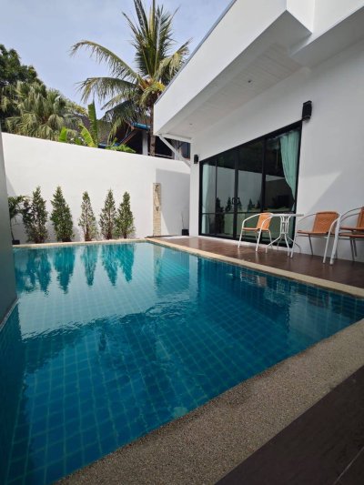 7R0823 ให้เช่า pool villa 3 ห้องนอน 3 ห้องน้ำ ราคา 75,000 ต่อเดือน โซนราไวย์