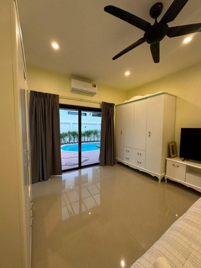 7R0864 ให้เช่า pool villa 3 ห้องนอน 2 ห้องน้ำ ราคา 100,000/เดือน โซนราไวย์
