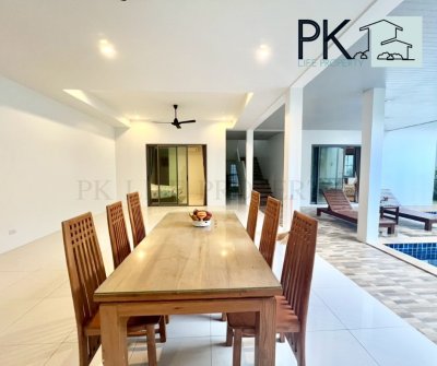 7R0915 ให้เช่า pool villa 4 ห้องนอน 4 ห้องน้ำ ราคา 90,000/เดือน โซนราไวย์