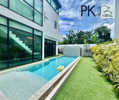 7R0917 ให้เช่า pool villa 3 ห้องนอน 4 ห้องน้ำ ราคา 90,000/เดือน โซนราไวย์