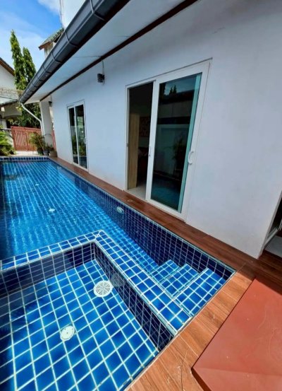 7R0927 ให้เช่า pool villa 3 ห้องนอน 3 ห้องน้ำ ราคา 70,000 ต่อเดือน โซนราไวย์
