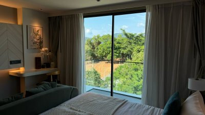 7R0960 คอนโดมิเนียม1 ห้องนอน 1 ห้องน้ำ ให้เช่าเดือนละ 35,000 บาท โซนราไวย์