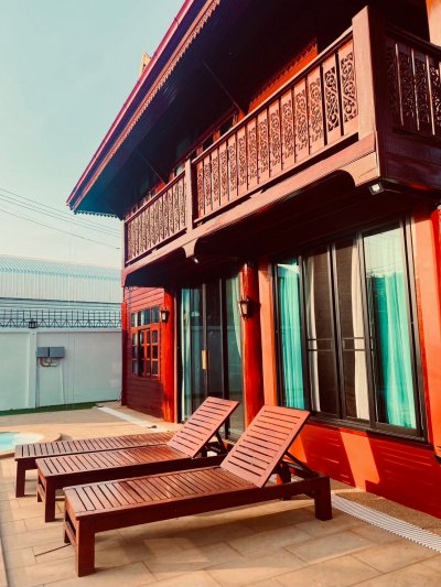 7R1020 ให้เช่า pool villa 4 ห้องนอน 3 ห้องน้ำ ราคา 65,000 ต่อเดือน โซนราไวย์