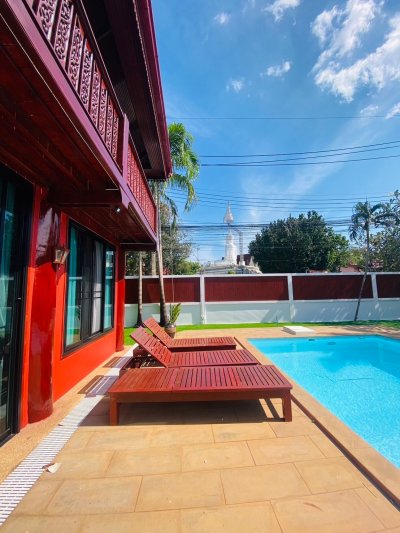 7R1020 ให้เช่า pool villa 4 ห้องนอน 3 ห้องน้ำ ราคา 65,000 ต่อเดือน โซนราไวย์