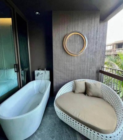 7R1084 คอนโดมิเนียม 1 ห้องนอน 1 ห้องน้ำ ให้เช่าเดือนละ 50,000 บาท โซนราไวย์