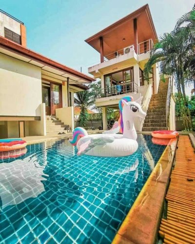 7S0078 Pool villa  for sale 8,900,000 These pool villa will offer over 60 sqw 3 bedroom 2 bathroomThis is contemporary villa located in Rawai .