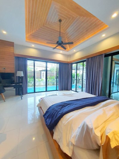 8R0001 ให้เช่า pool villa 3ห้องนอน 4ห้องน้ำ ราคา 85,000/เดือน โซนฉลอง