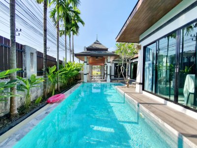 8R0001 ให้เช่า pool villa 3ห้องนอน 4ห้องน้ำ ราคา 85,000/เดือน โซนฉลอง