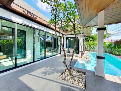 8R0001 ให้เช่า pool villa 3ห้องนอน 4ห้องน้ำ ราคา 85,000/เดือน โซนฉลอง