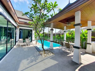 8R0001 ให้เช่า pool villa 3ห้องนอน 4ห้องน้ำ ราคา 85,000/เดือน โซนฉลอง