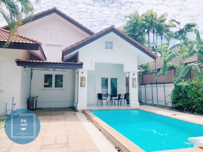 8R0126 ให้เช่า Pool villa โซนฉลอง 3 ห้องนอน 2 ห้องน้ำ ราคา 45,000/เดือน โซนฉลอง