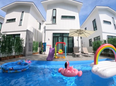 8R0143 ให้เช่า pool villa 3 ห้องนอน 3 ห้องน้ำ ราคา 65,000/เดือน โซนฉลอง