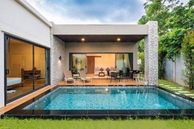 8R0196 This pool villa 2 bedroom 2 bathroom 60,000/month in chalong