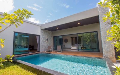 8R0196 This pool villa 2 bedroom 2 bathroom 60,000/month in chalong