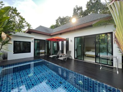 8R0230 ให้เช่า pool villa 2ห้องนอน 2ห้องน้ำ ราคา 50,000/เดือน โซนฉลอง