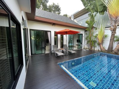 8R0230 ให้เช่า pool villa 2ห้องนอน 2ห้องน้ำ ราคา 50,000/เดือน โซนฉลอง