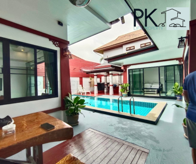 8R0250 ให้เช่า pool villa 3 ห้องนอน 4 ห้องน้ำ ราคา 80,000/เดือน โซนฉลอง