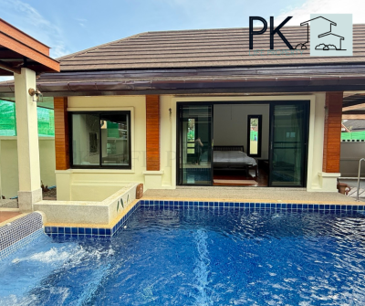 8R0283 Pool villa for rent 2 bedroom 3 bathroom 50,000/month at chalong