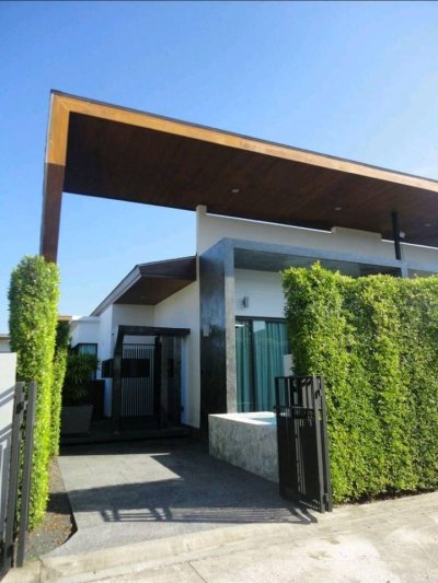 8R0297  This pool villa 2bedroom 2bathroom 60,000/month the house location at Chalong
