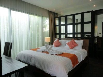 8R0297  This pool villa 2bedroom 2bathroom 60,000/month the house location at Chalong