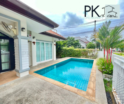 8R0307 ให้เช่า pool villa 3 ห้องนอน 2 ห้องน้ำ ราคา 75,000/เดือน โซนฉลอง