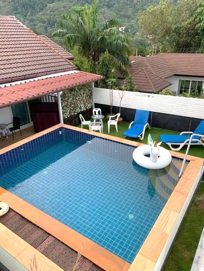 8R0349 ให้เช่า pool villa 2 ห้องนอน 2 ห้องน้ำ ราคา 40,000/เดือน โซนฉลอง