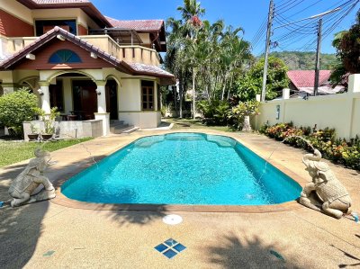 8R0350 ให้เช่า Pool villa 3ห้องนอน 4ห้องน้ำ ราคา 75,000/เดือน โซนฉลอง