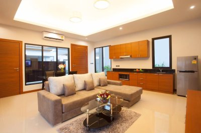 8R0369  This pool villa 2bedroom 2bathroom 60,000/month the house location at Chalong