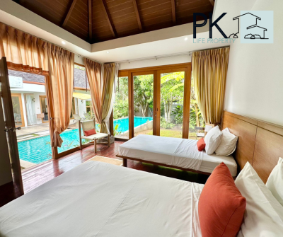 8R0411 ให้เช่า pool villa 3ห้องนอน 3ห้องน้ำ ราคา 120,000/เดือน โซนฉลอง