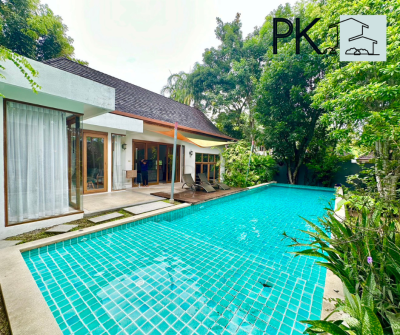 8R0411 ให้เช่า pool villa 3ห้องนอน 3ห้องน้ำ ราคา 120,000/เดือน โซนฉลอง