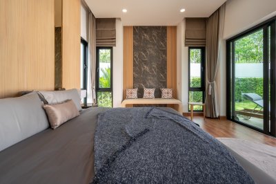 8R0447 This pool villa for rent  2 bedroom 2 bathroom 100,000/month the house location at Chalong have fully furnished