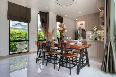 8R0447 This pool villa for rent  2 bedroom 2 bathroom 100,000/month the house location at Chalong have fully furnished