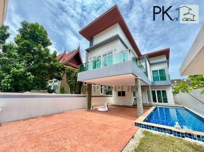 8R0454 ให้เช่า pool villa 4ห้องนอน 3ห้องน้ำ ราคา 80,000/เดือน โซนฉลอง