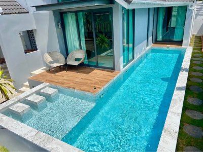 8R0468 ให้เช่า pool villa 2 ห้องนอน 2 ห้องน้ำ ราคา 58,000/เดือน โซนฉลอง