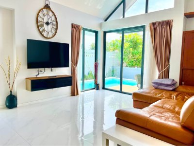 8R0468 ให้เช่า pool villa 2 ห้องนอน 2 ห้องน้ำ ราคา 58,000/เดือน โซนฉลอง