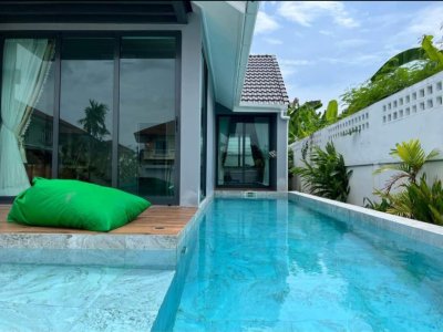 8R0468 ให้เช่า pool villa 2 ห้องนอน 2 ห้องน้ำ ราคา 57,000/เดือน โซนฉลอง