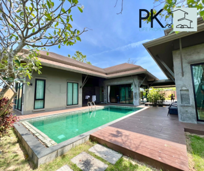 8R0472 ให้เช่าpool villa 3 ห้องนอน 3 ห้องน้ำ ราคา 100,000/เดือน โซนฉลอง