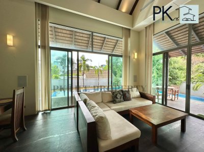 8R0486 ให้เช่า pool villa 2 ห้องนอน 3 ห้องน้ำ ราคา 70,000/เดือน โซนฉลอง