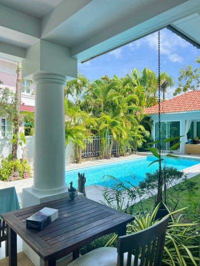 8R0523 Pool villa for rent 4bedroom 4bathroom 130,000/month at chalong