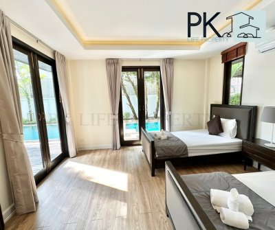 8R0527 ให้เช่า pool villa 3 ห้องนอน 3 ห้องน้ำ ราคา 90,000/เดือน โซนฉลอง