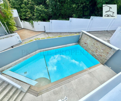 8R0530 Pool villa for rent 3bedrooms 3bathrooms 130,000 per month at chalong have fully furnished